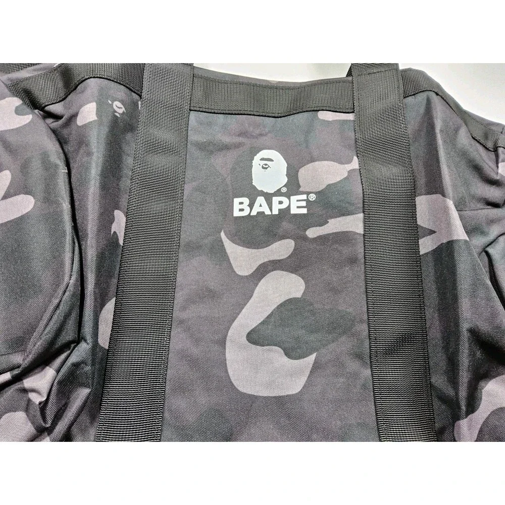 BAPE A Bathing Ape Duffle Bag Camo Grey 2022 Spring Japanese Magazine Promo